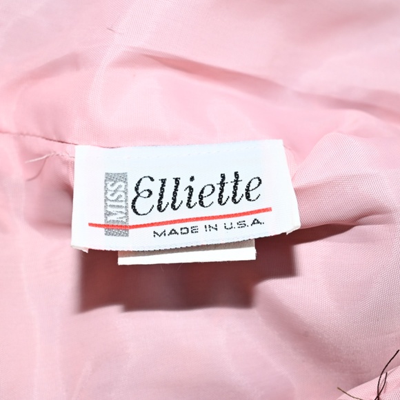 Vintage Miss Elliette Floral Jacket – Satin Lined – Size 6 - Picture 4 of 4